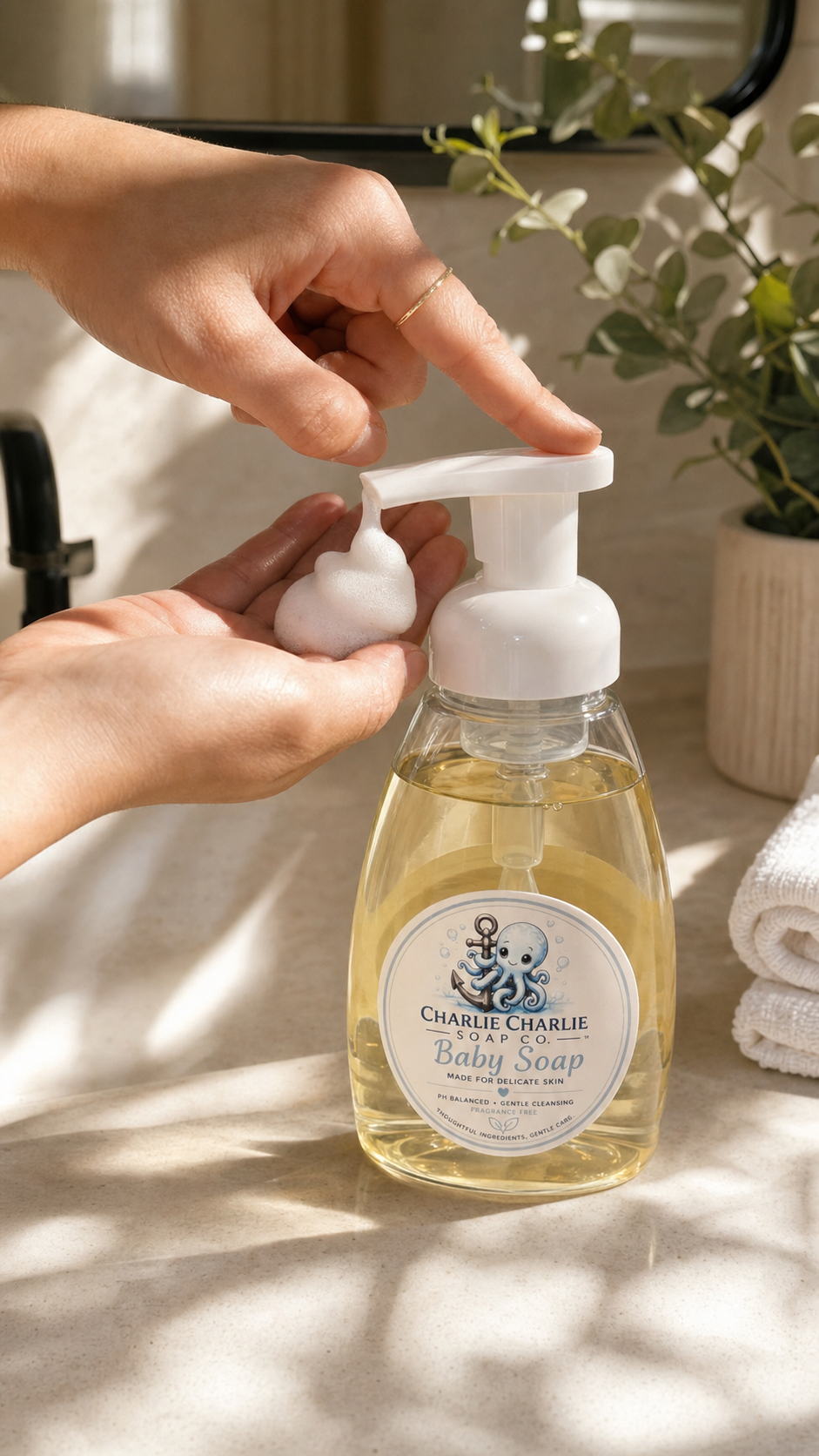 Baby Charlie Baby Soap – Gentle Foaming Wash for Delicate Skin